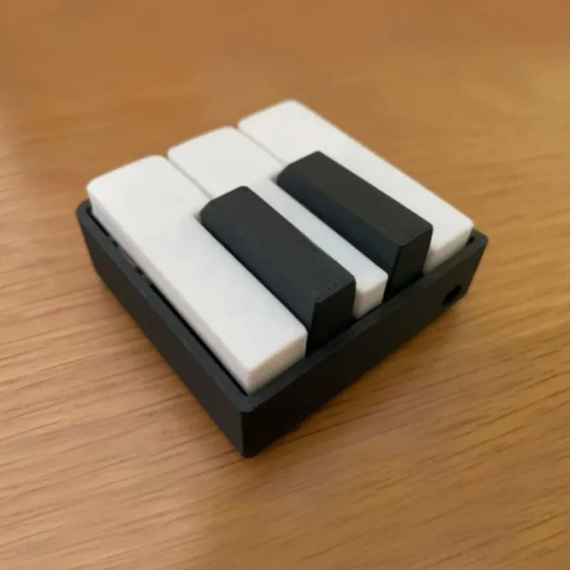 Jouet anti-stress éco-responsable en PLA imprimé en 3D, type piano à pression, pour le bureau, les j