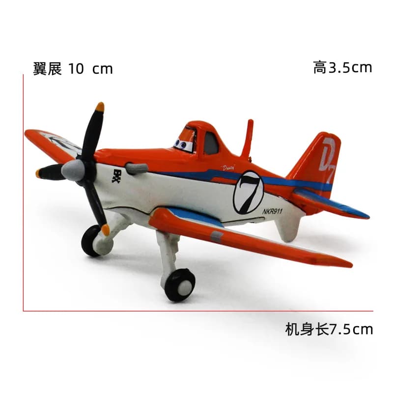 Jouets d'avions Pixar, modèles en métal moulé sous pression Strut Jetstream Dusty, avion en métal mo