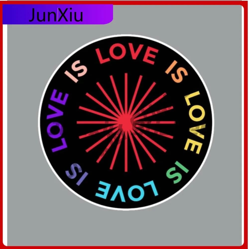 Autocollant Love Is Love, décoration amusante, autocollants personnalisés anti-rayures pour voiture,