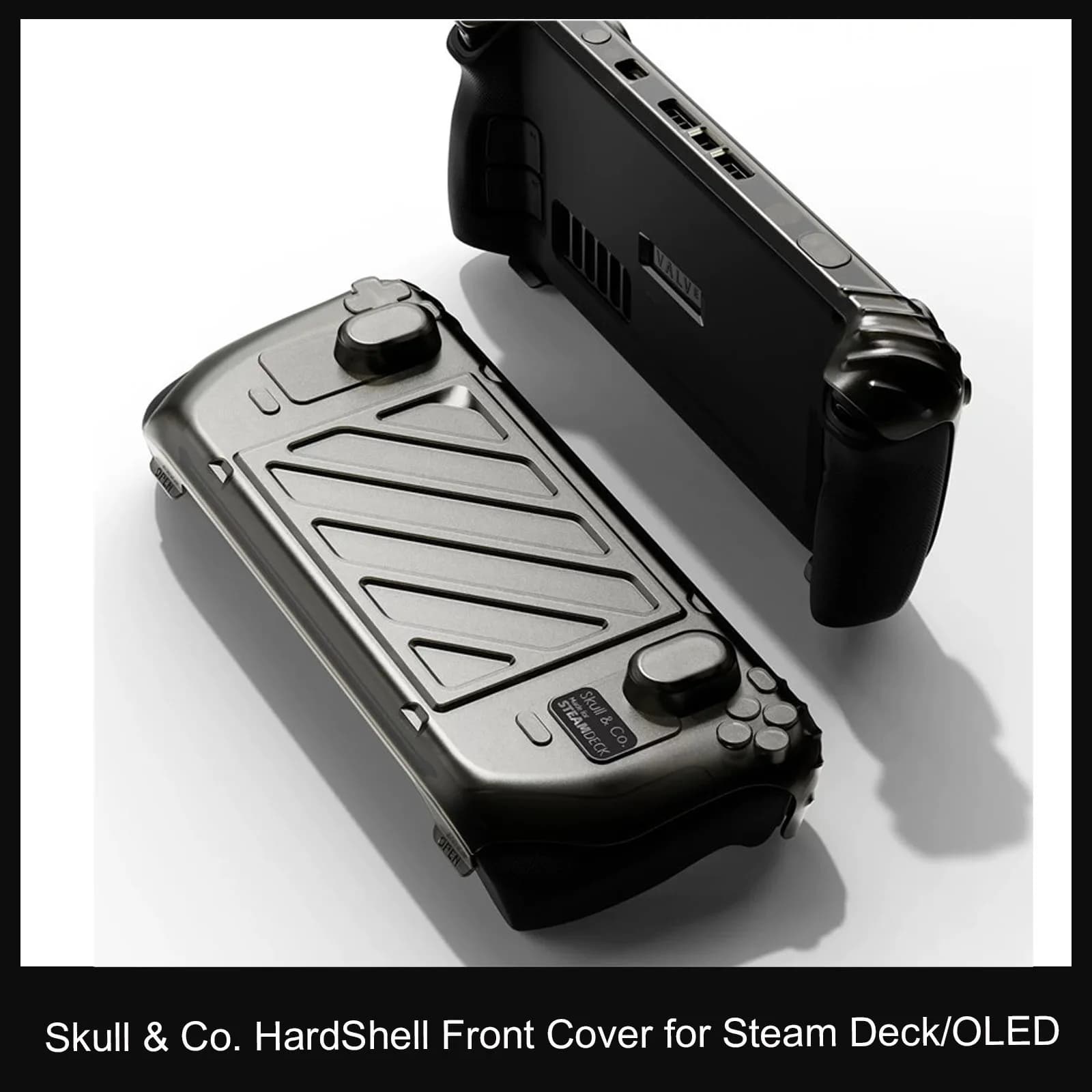 Skull & Co.-Étui de protection portable pour console de jeu Steam Deck, coque avant rigide, Bundle G