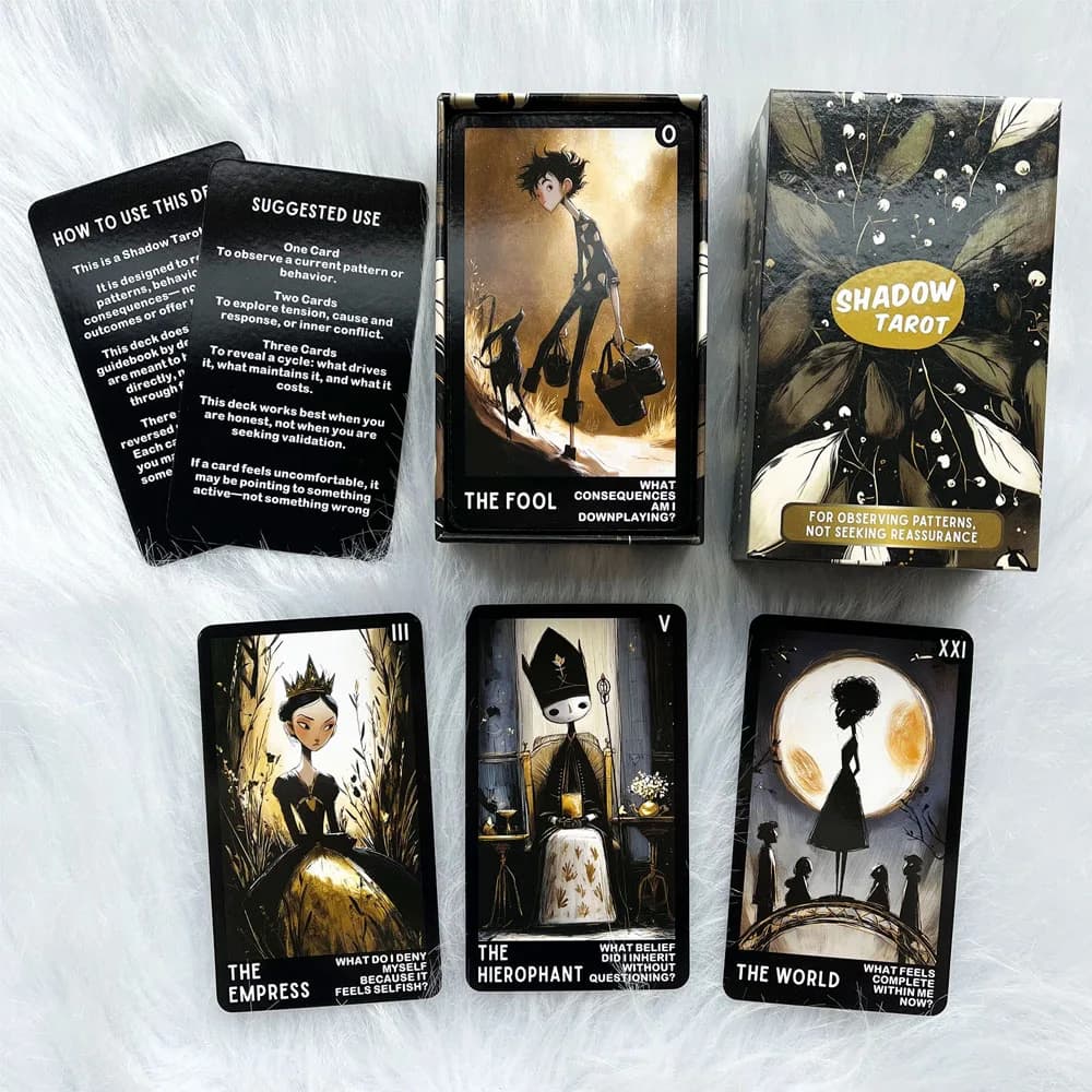 Jeu de cartes de tarot Shadow 12x7cm
