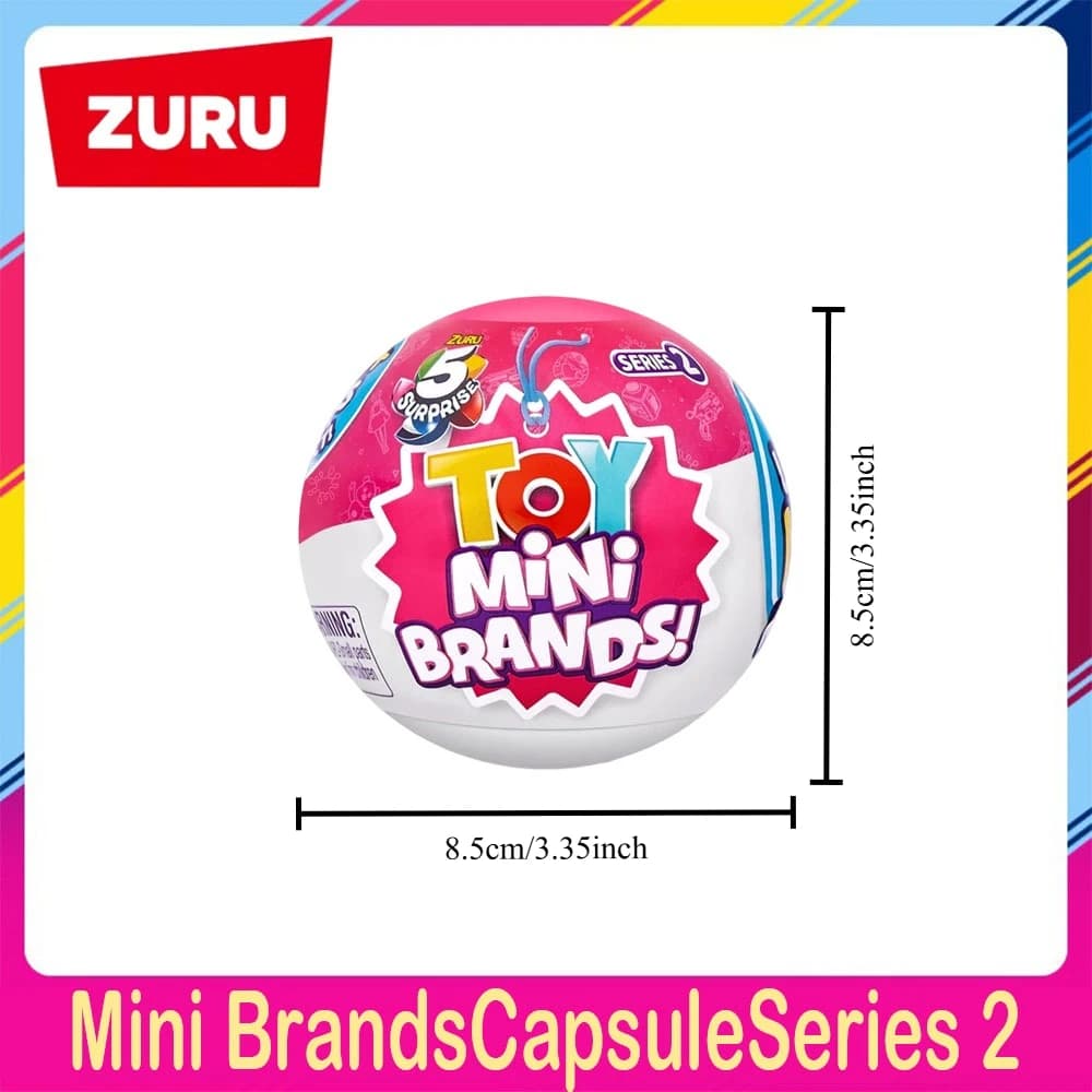 Zuru 5 Surprise Toy Mini Brands Supermarket Mini Brands Store 2 Jouets Mystère Miniatures Réelles Co
