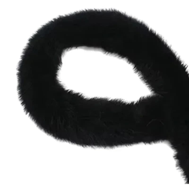 100cm Faux Rabbit Fur Scarf Furry Ribbon Fur Tape Trimming Ribbon DIY Craft Sewing Clothing Accessor