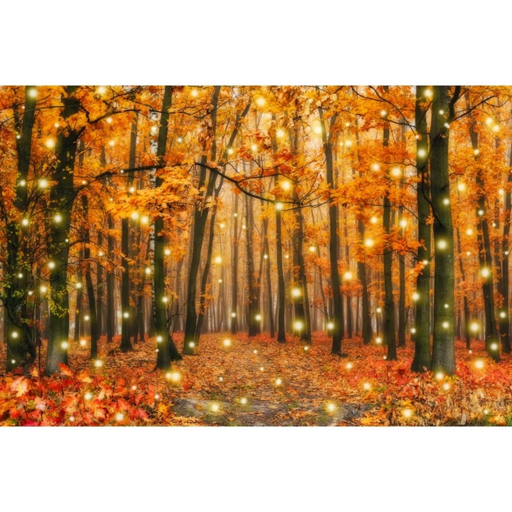 Accessoires de photographie de fond de forêt d'automne, ferme d'automne, grange, Aliments, Thanksgiv