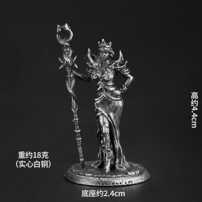 Modèle de soldat Dragon et donjon en métal Bronze, ornement de jeu de bureau fait à la main, jouets 