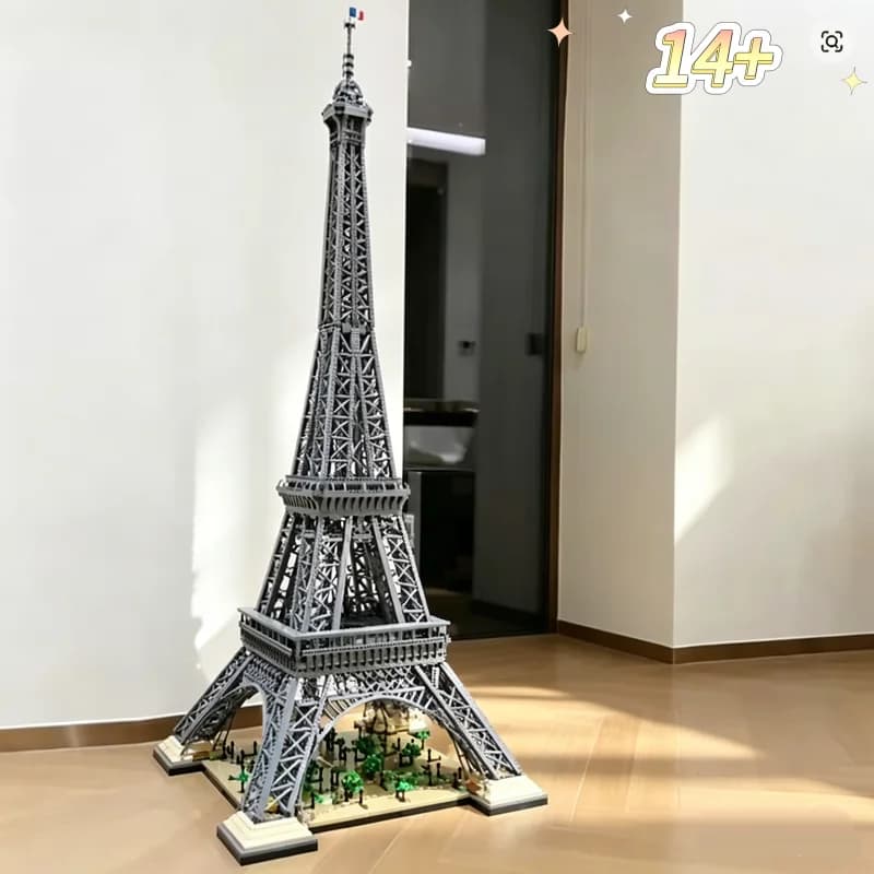 Modèle de la Tour Eiffel de Paris, tout neuf, 10001 pièces, grand kit de briques de construction, jo