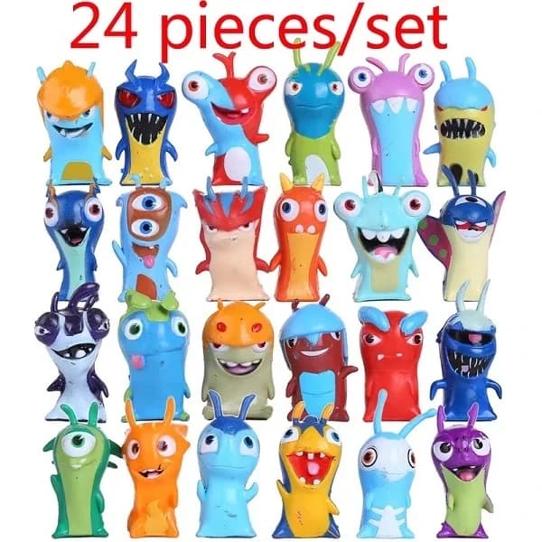 24 pièces/ensemble Slugterra figurines jouet 5 cm Mini Slugterra figurines d'anime jouets enfants en