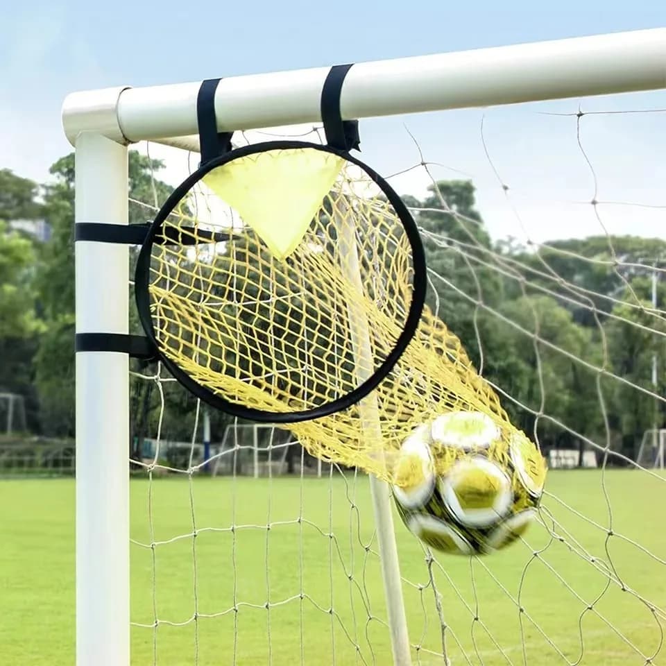 1 cible de tir de football, facile à fixer et à démonter, pour l'entraînement à la précision du tir