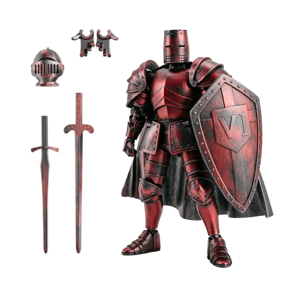 Modèle de Chevalier Médiéval 3D à Assembler Soi-même, Figurine d'Action Articulée Multi-Joints avec 