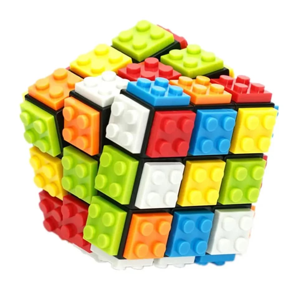 Blocs de construction Cube 3x3x3, Puzzle Cube détachable, Cube magique professionnel 3x3, jouets édu