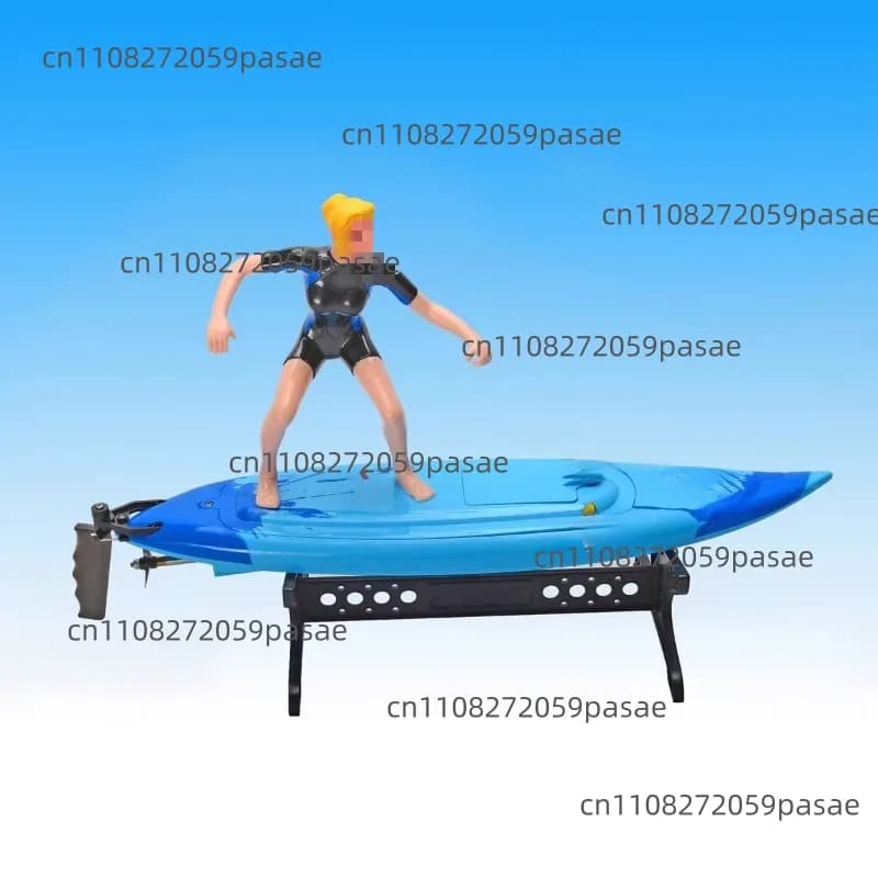 Planche de surf simulée avec modèle de planche de surf télécommandée RC et figurine miniature, inclu