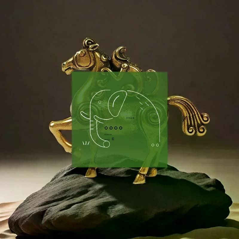 Figurines de cheval en laiton Feng Shui 2026 : Miniatures qui bénissent votre carrière et vous appor