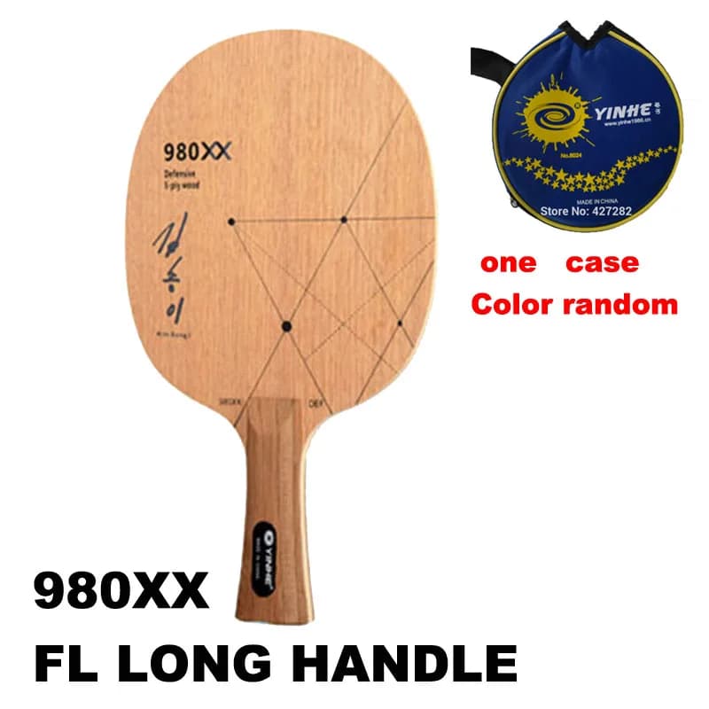 Raquette de ping-pong Yinhe, produit original, en bois pur, pour points longs, 980xx