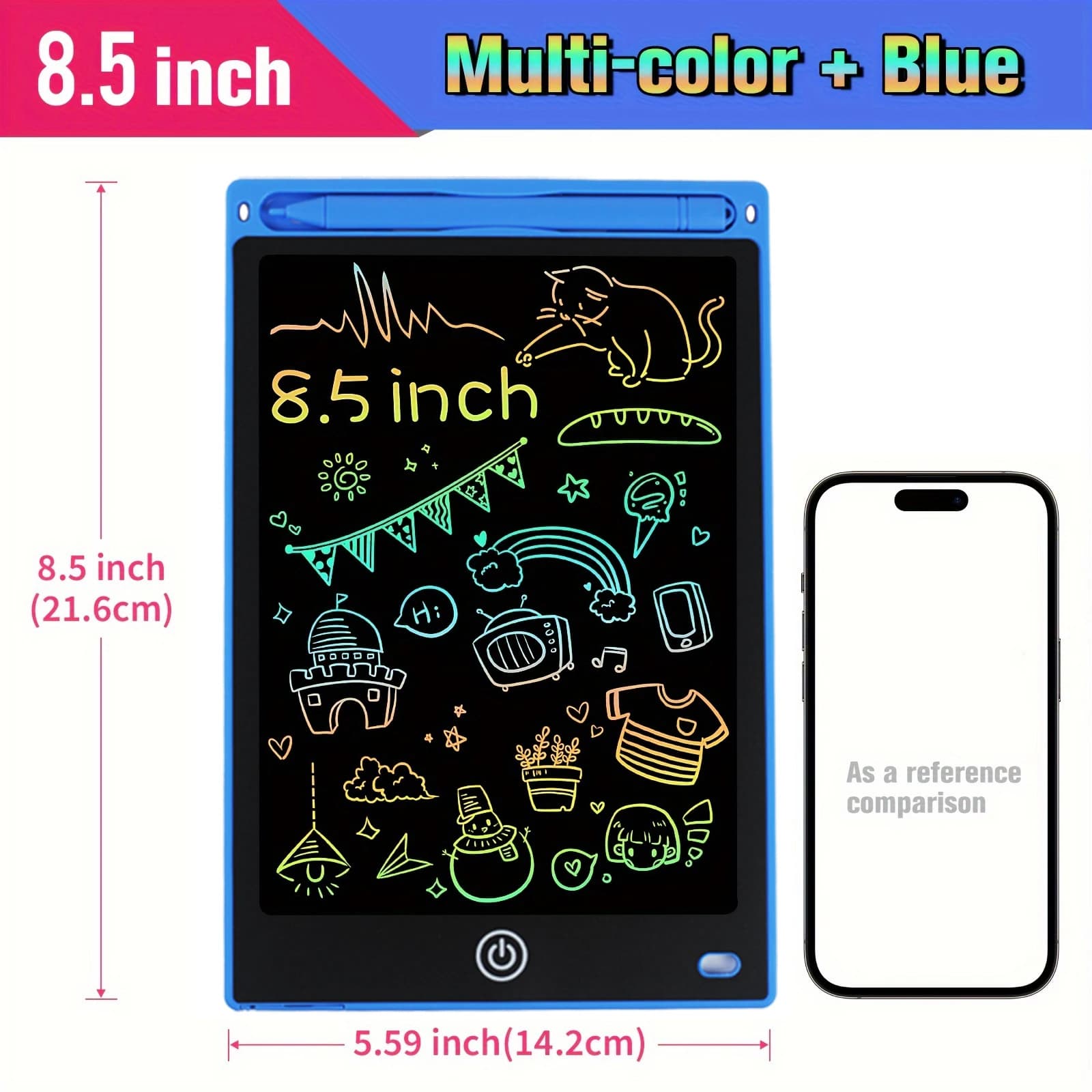 Planche à dessin LCD 8.5 "/10"/12 ", tablette d'écriture pour enfants, jouets éducatifs Montessori, 