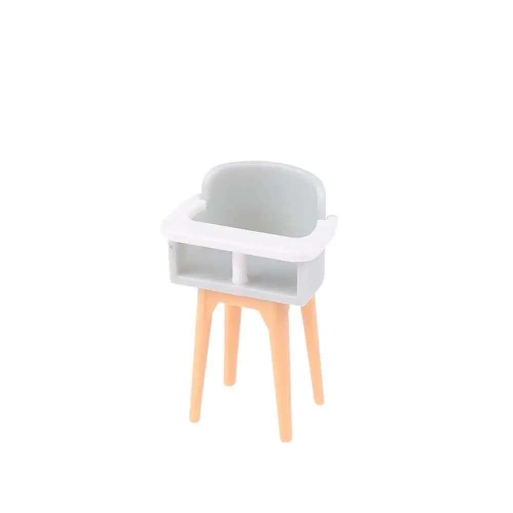 1:12 maison de poupée cheval en bois jouet maison de poupée Simulation chaise de salle à manger modè