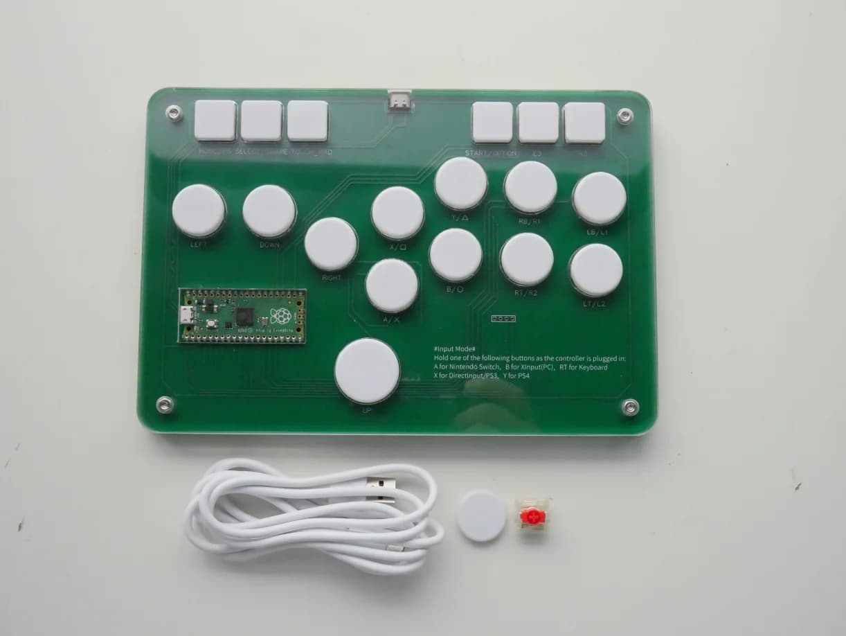 Manette de jeu d'arcade Fightbox Zero Delay Hitbox Style pour PS5/PS4/PS3/PC/SWITCH