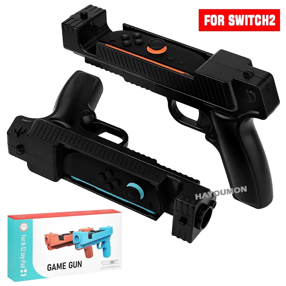 1 Paire de Pistolet de Jeu de Tir pour Switch 2 Manette de Jeu Contrôleur Pistolet de Tir Poignée de