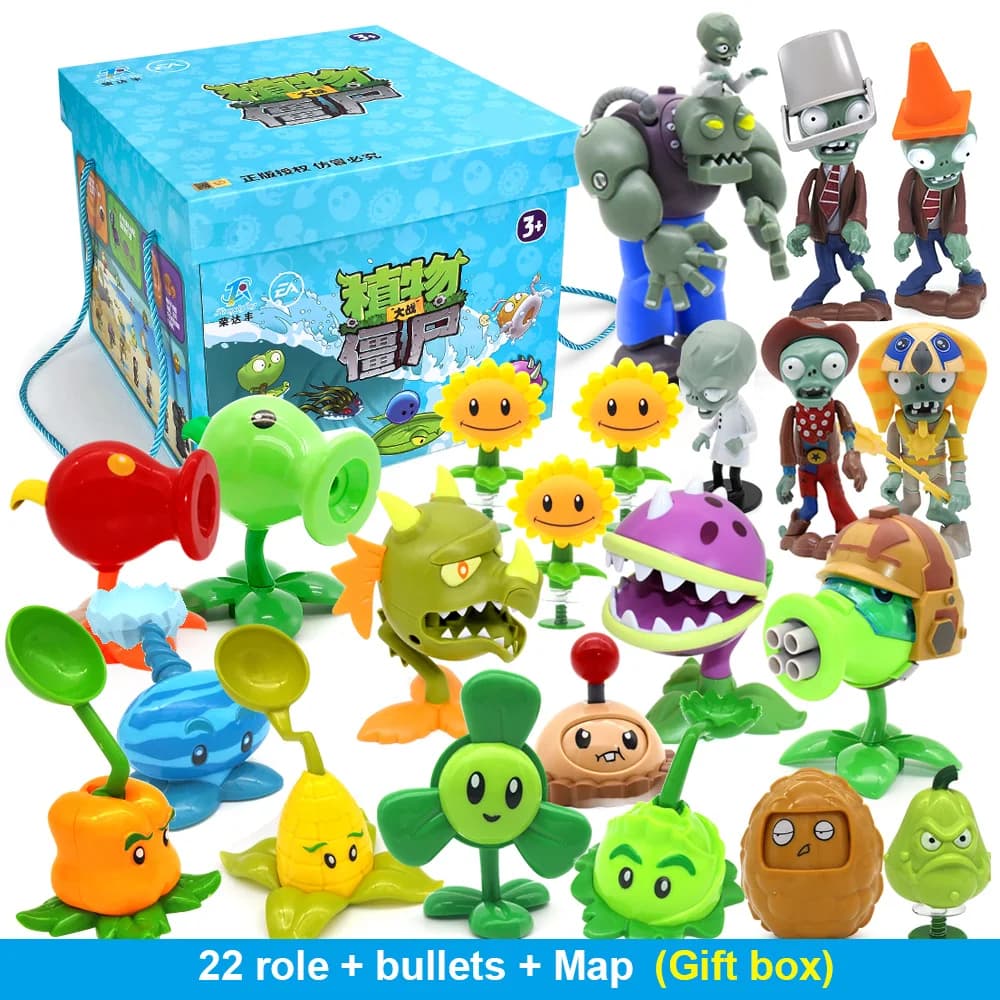 Ensemble complet de jouets PVZ, plantes de rôle VS ZOMBIES 2, poupées pour enfants emballées dans un
