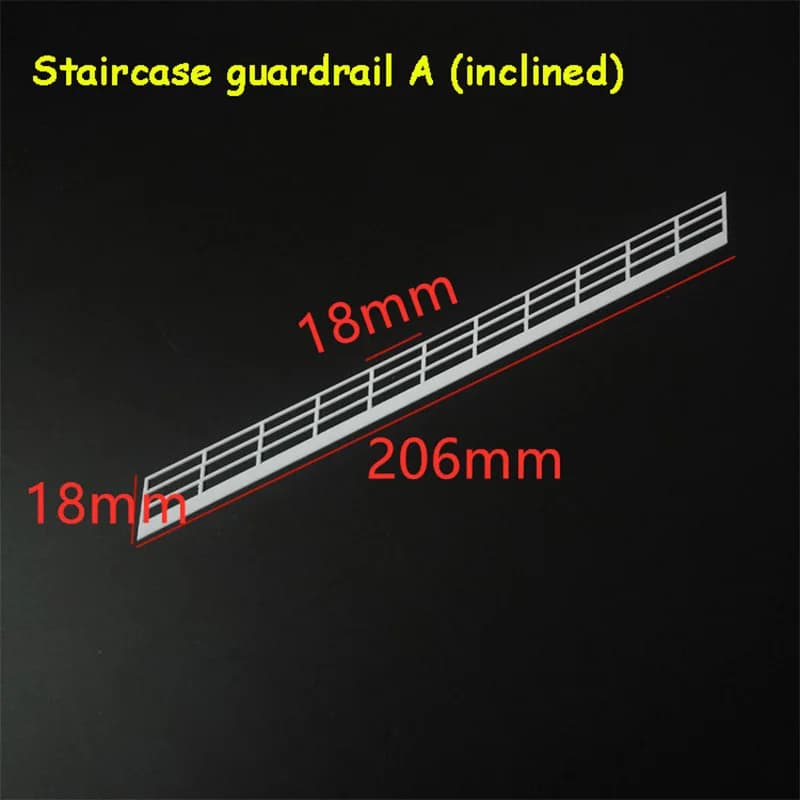 Simulation d'escalier Oblique/droit, modèle de garde-corps, bricolage, scène de construction, matéri