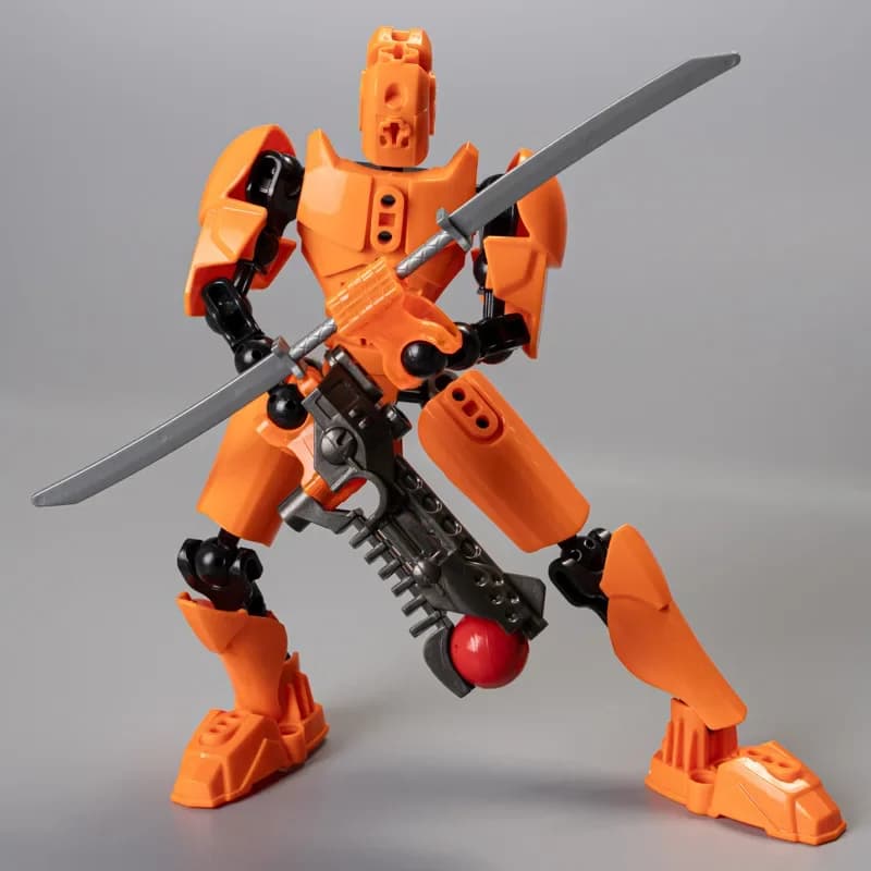 Bricolage MOC multi-articulation mobile biochimique Kanohi squelette jouet pour enfants Robot armure