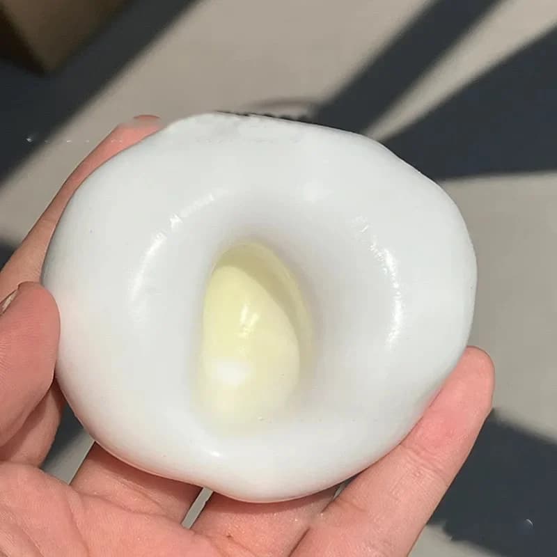 Jouets anti-stress souples en forme d'huile de coco, jouet de relaxation ultra-fin effet peau glacée