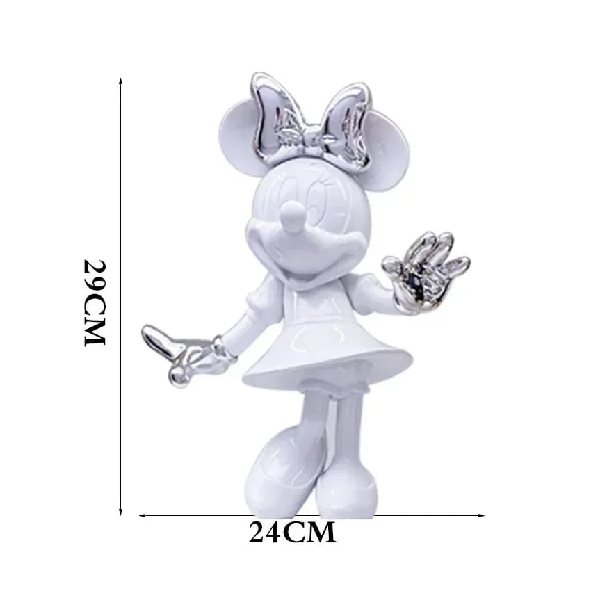 20-30cm Minnie Mouse Drcor figurine résine Statue figurines d'anime Simple moderne Collection poupée