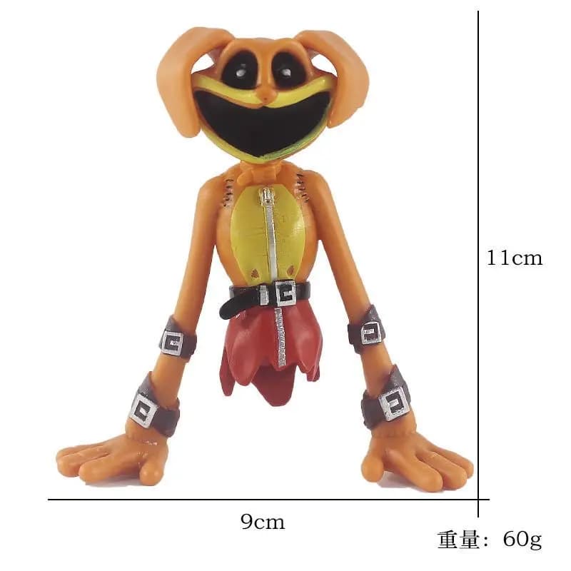 Figurines de la série de créatures souriantes, Figurine de chat monstre de terreur, modèles en Pvc, 