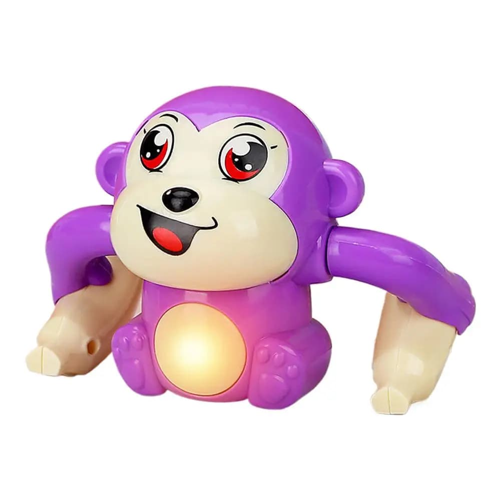 Jouet électrique pour bébé, singe roulant, musique légère, puzzle, son, jouet pour enfants, cadeau, 