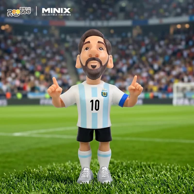 Figurines de collection Minix, série de stars du football Giant Club, Messi, Neymar, Fati, Suarez, M
