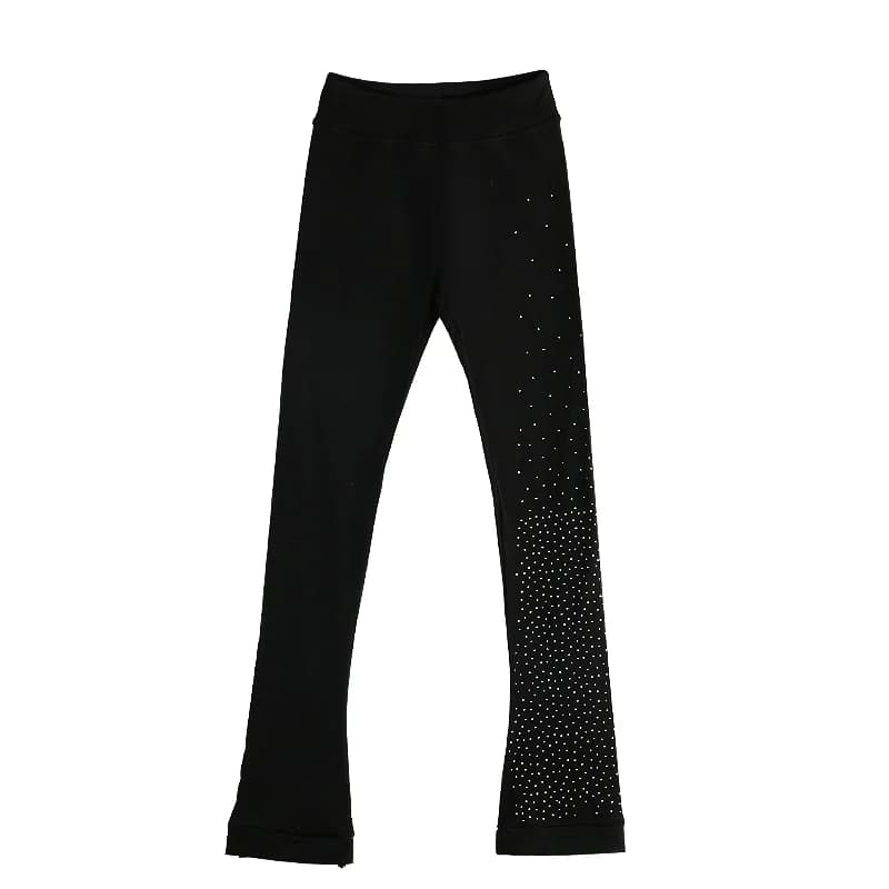 Pantalons d'entraînement de patinage artistique personnalisés, vêtements de patinage sur glace pour 