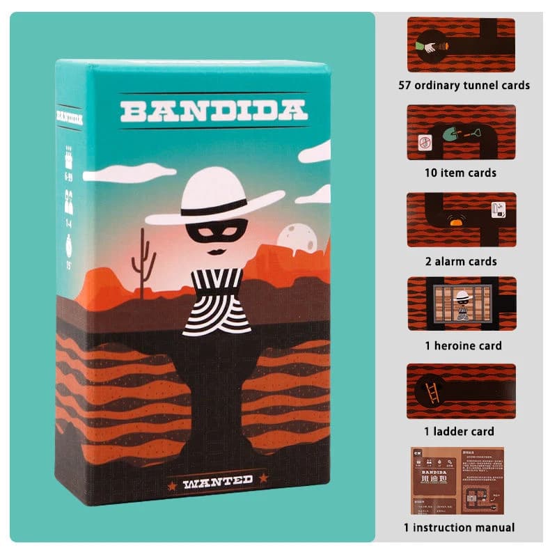 Jeu de cartes Bandido Logic : puzzle stratégique coopératif, jeu de table pour l'entraînement cérébr