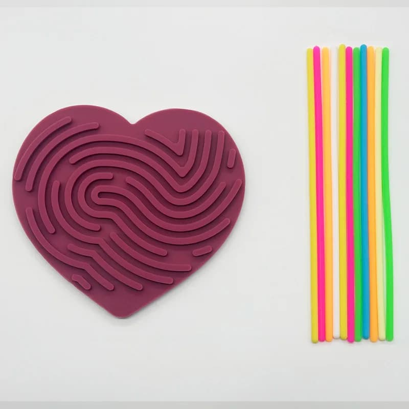 Planche d'Activités Sensorielles pour Enfant, Jouet Montessori, Relaxant, Souligné, Coloré, en Silic