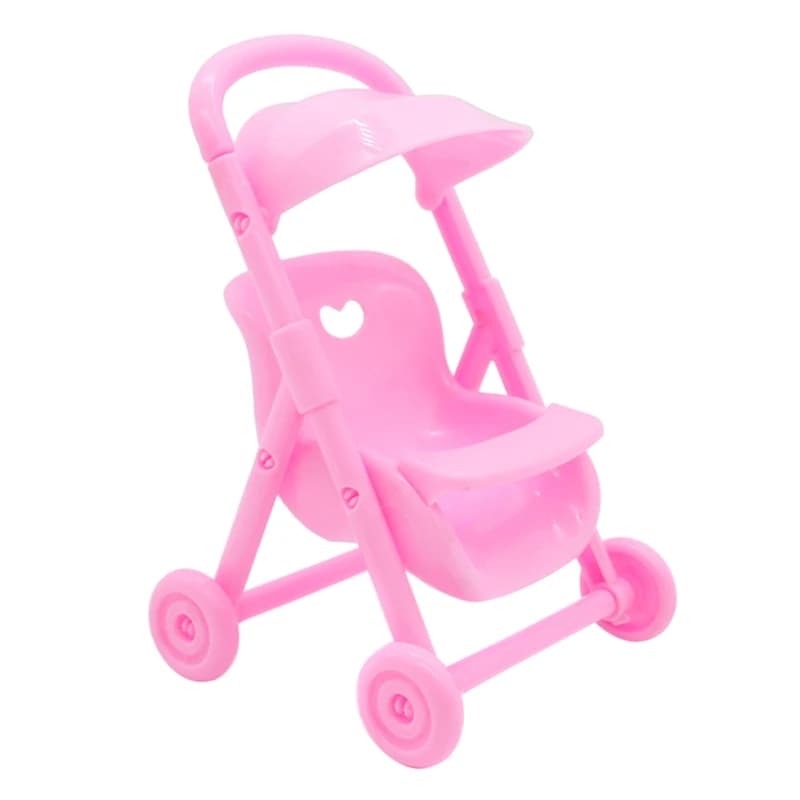 Mini bébé pour poupée poussette chariot jouet Simulation pousser chariot poussette enfants jeu de rô