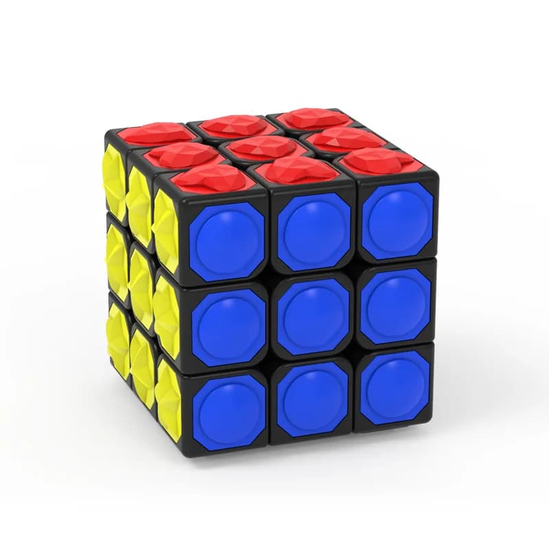 Yong Jun aveugle 3x3x3 Cube magique jouets pour le toucher malheureux aveugle faible couleur bosse t