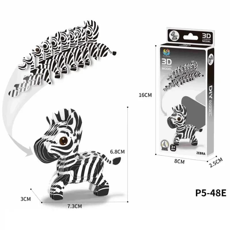Jouets de puzzle 3D en forme de dinosaures de dessins animés pour enfants, puzzle DIY, modèle d'anim