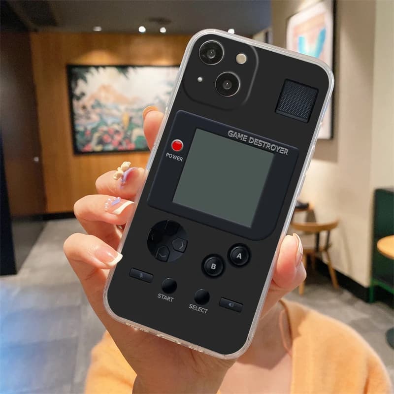 Coque de jeu vidéo Vintage GamePad pour iPhone 15 14 13 12 Mini 11 Pro Max XS X XR 7 8 Plus, housse 