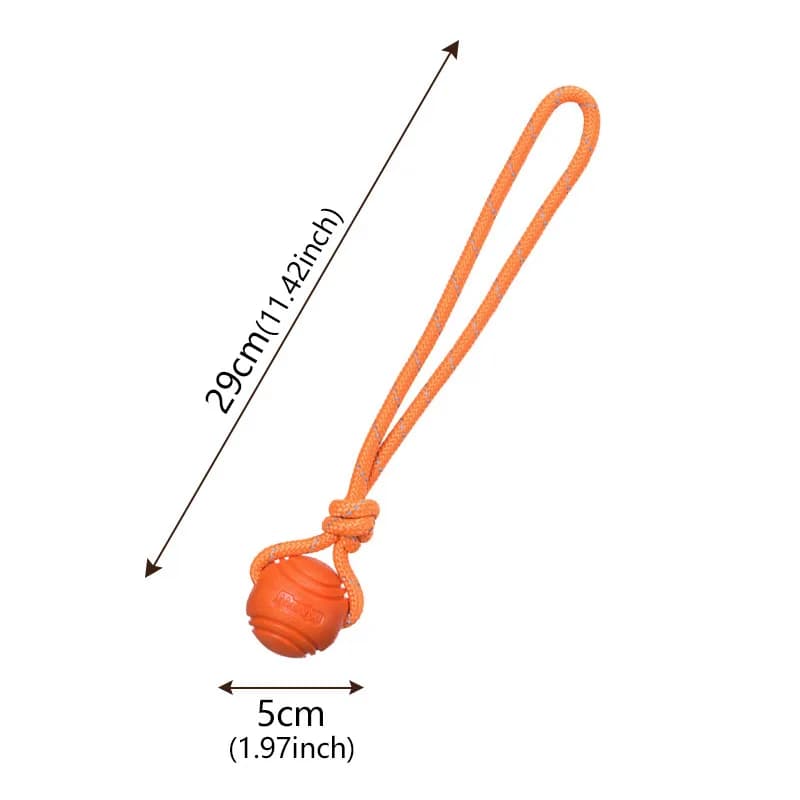 Ballon d'entraînement pour chien sur corde, ballon en corde de coton, jouet durable non toxique pour