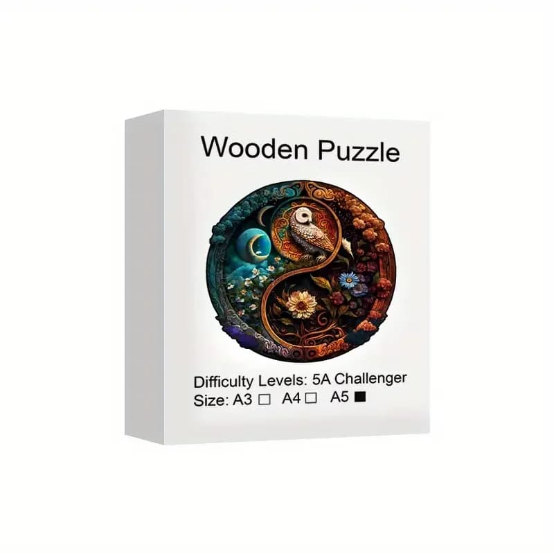 Yin-Composer-Puzzle en bois pour adultes et enfants, jouets de puzzle en forme d'animaux irréguliers