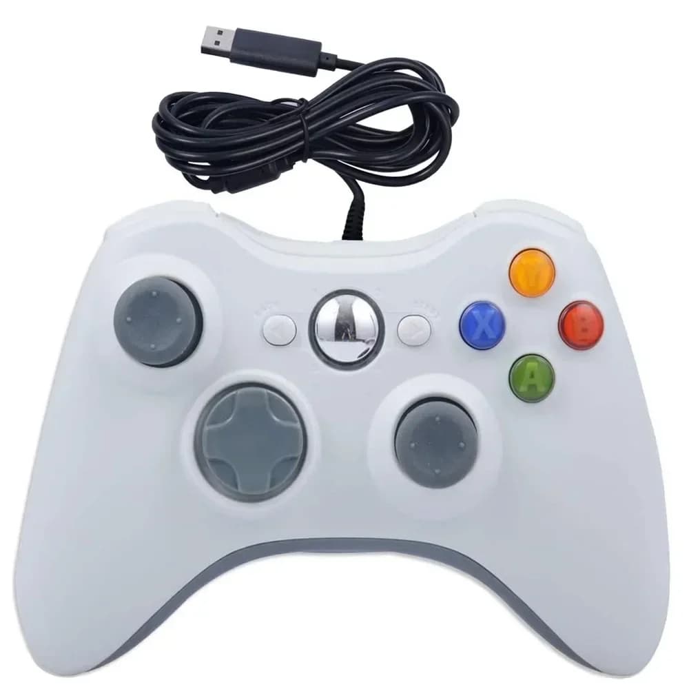 Manette filaire USB pour Xbox 360, contrôleur de jeu PC, joystick portable, manette de jeu pour Wind
