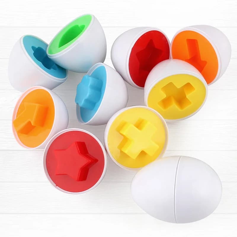 Oeufs vis 3D Puzzle Montessori apprentissage éducation mathématiques jouets enfants forme Match jeu 