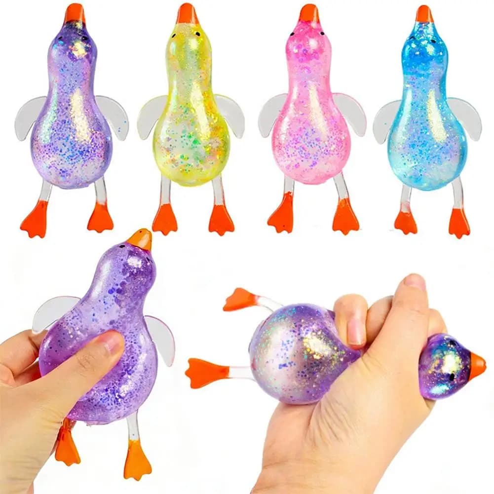 Jouet à presser en forme de canard Aurora coloré en maltose, jouet extensible mignon et doux pour so