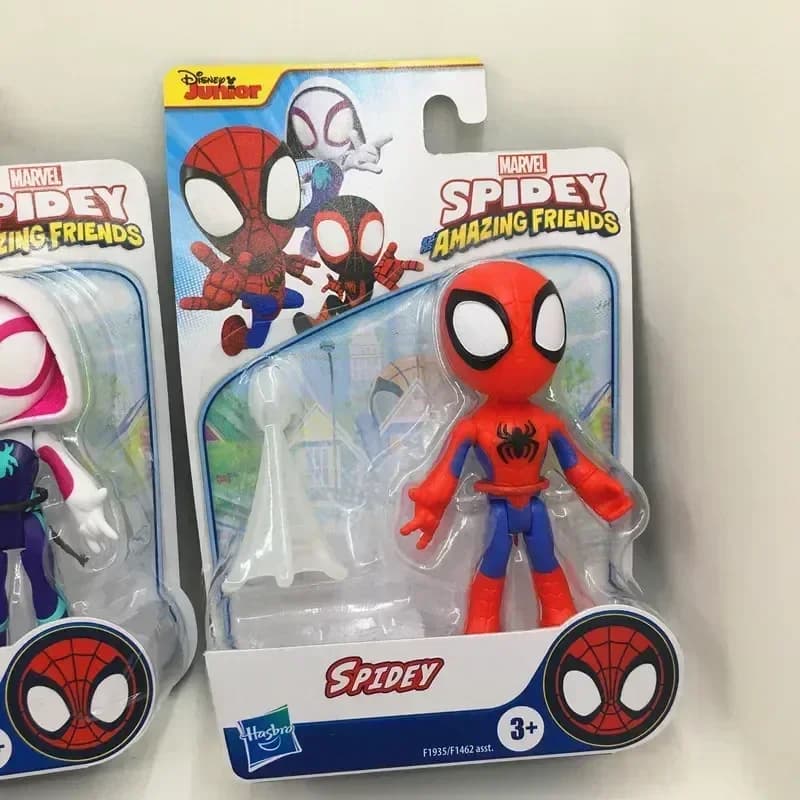 Marvel Spider-Man et ses objets pour enfants, figurine en PVC, mise à niveau des objets Spidey tremp