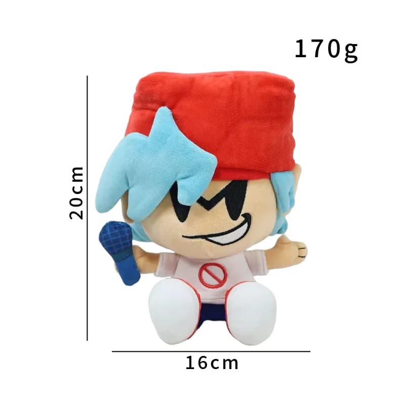 Jouet en peluche de 20cm, personnage de jeu Friday Night Funkin, poupée de dessin animé douce pour e