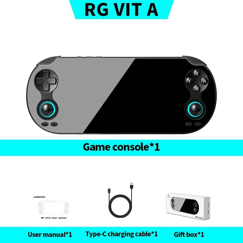 Console de jeu portable ANBERNIC RG VITA / RGVITA Pro, écran tactile IPS, 5000 mAh, lecteur de jeux 