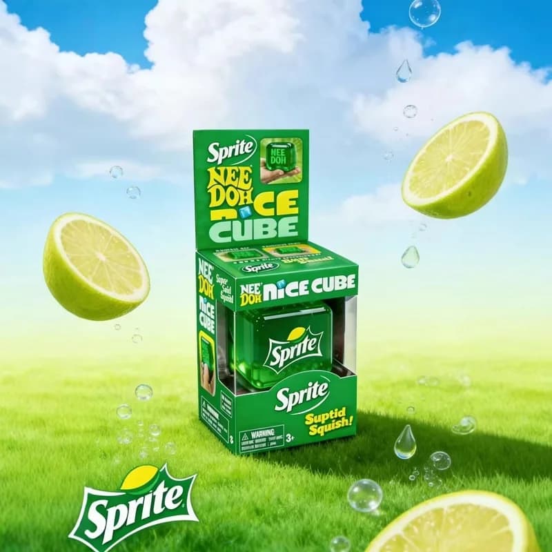Schylling Needoh Nice Cube, jouet sensoriel anti-stress, cube à presser, jouet anti-anxiété pour adu