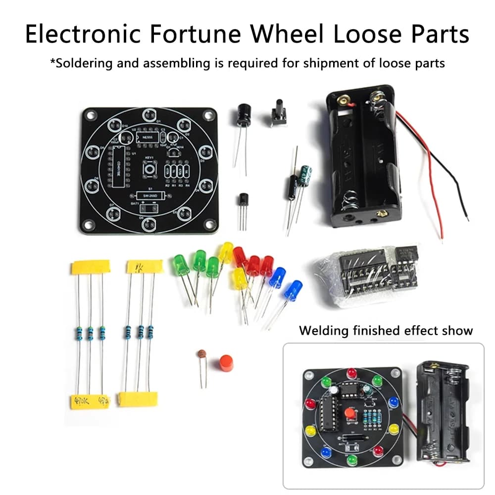 Roue de Fortune bricolage Kit de fabrication électronique bricolage Bricolaje Trousse Electronica Pr