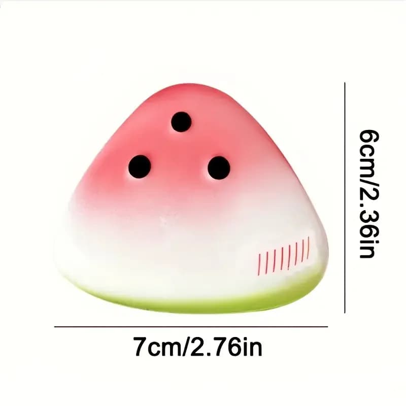 Jouet Squishy en forme de tranche de pastèque, en PU, à remontée lente, doux, anti-stress, ASMR, déc