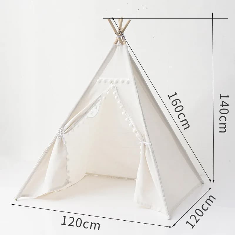 Tente tipi Portable grande maison de jeu pour enfants tentes enfants toile tente de jeu indien Wigwa