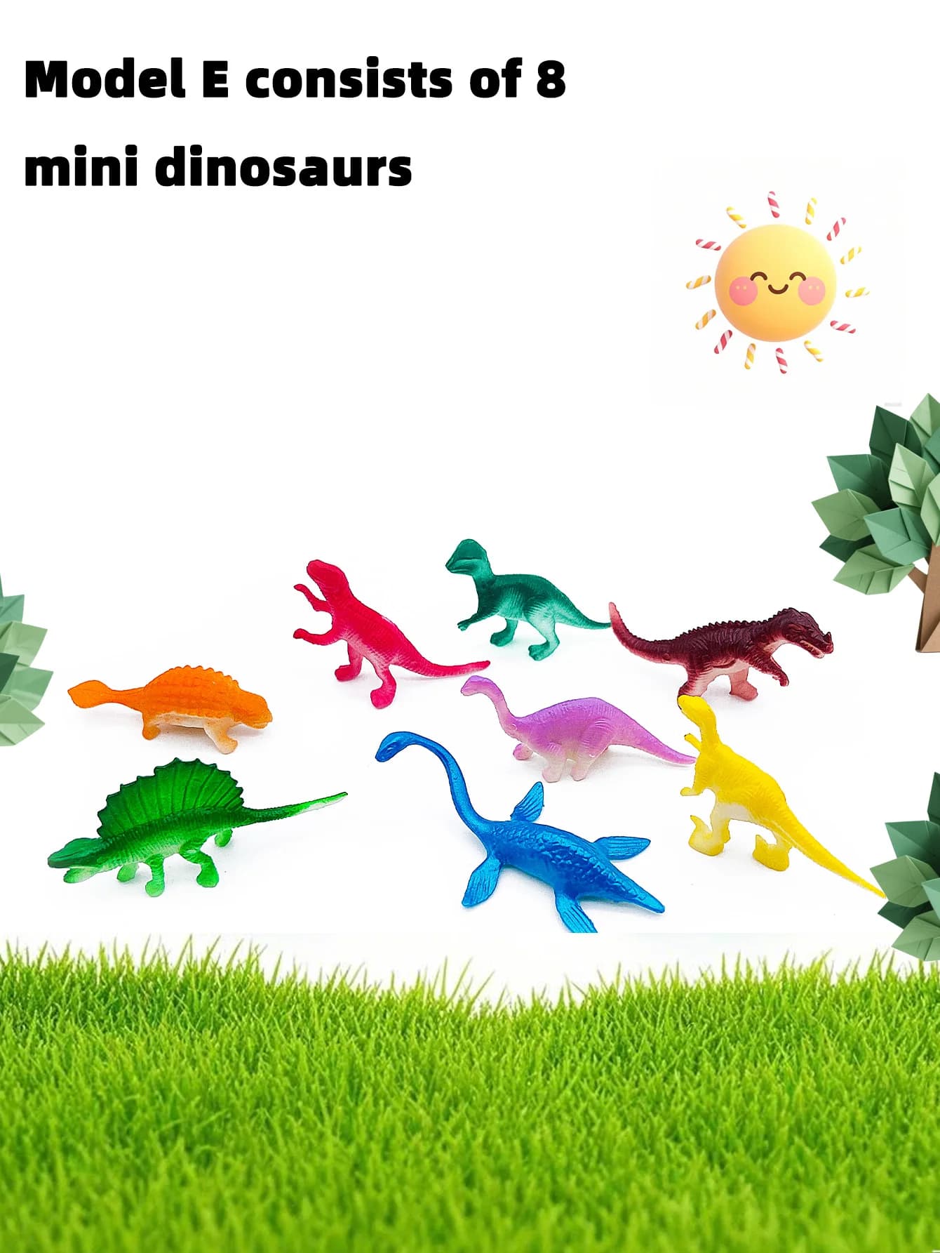 10 mini-modèles de dinosaures, jouets animaux, Tyrannosaurus Rex, cadeaux d'anniversaire, cadeaux de