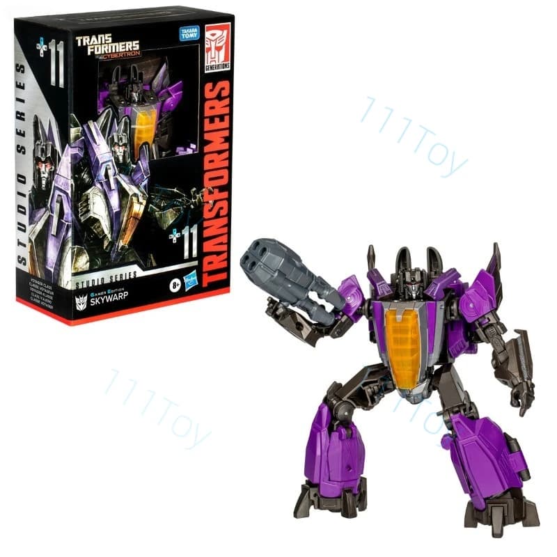 Hasbro – jouets classiques Transformers, édition Gamer WFC GE-11, figurine d'action Skywarp, Robot, 